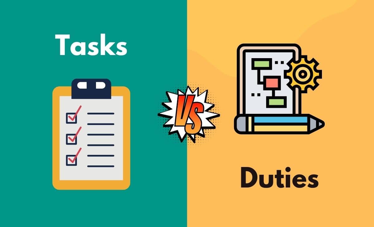 Task Vs Duty What s The Difference With Table 