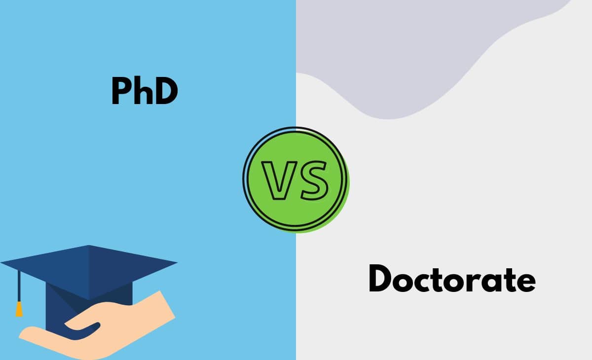 are phd and doctorate difference
