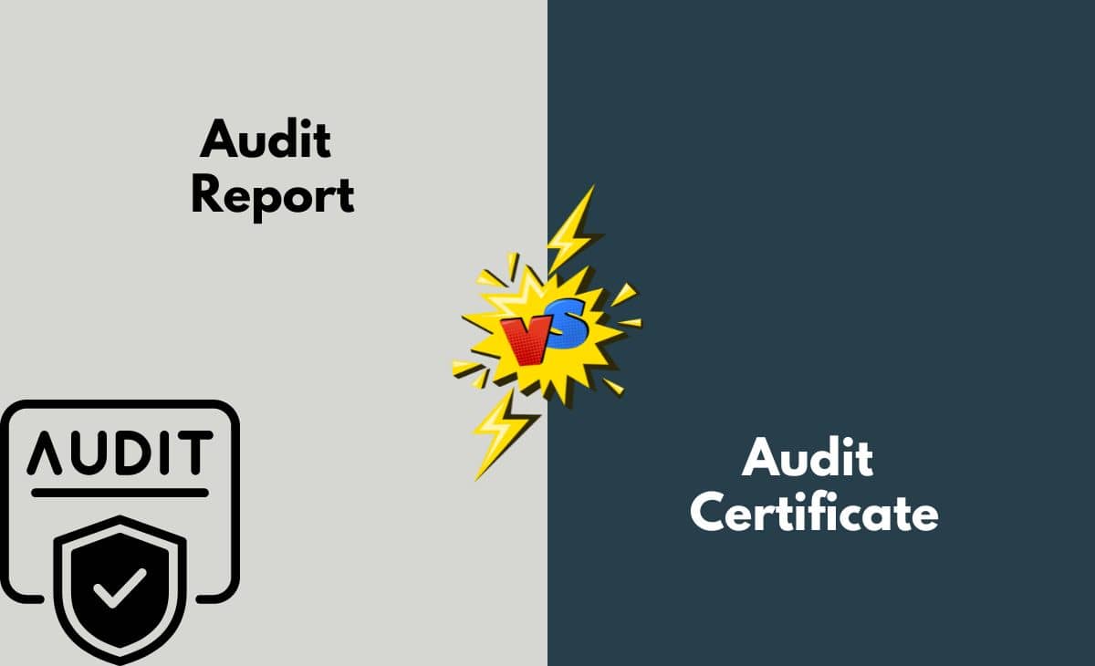 Audit Report Vs Audit Certificate What s The Difference With Table 