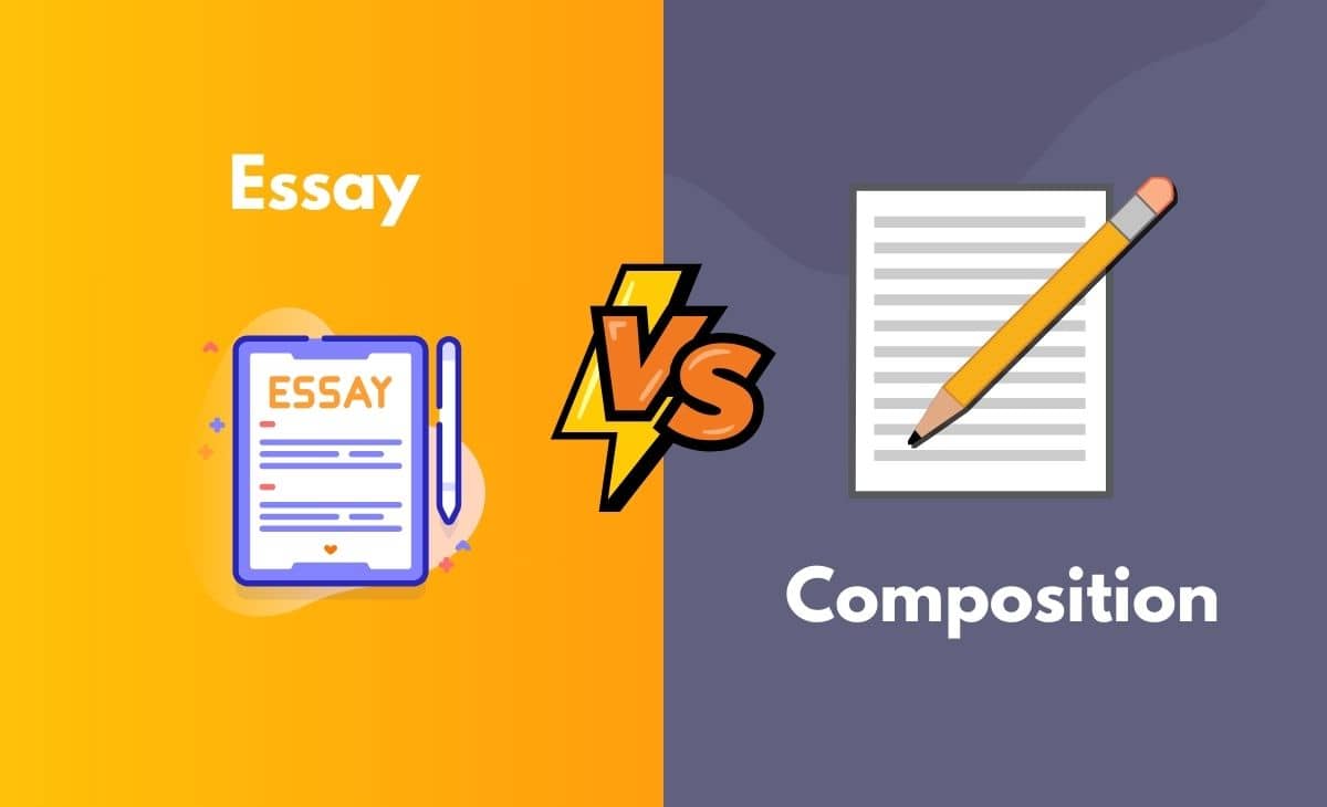 different between composition and essay